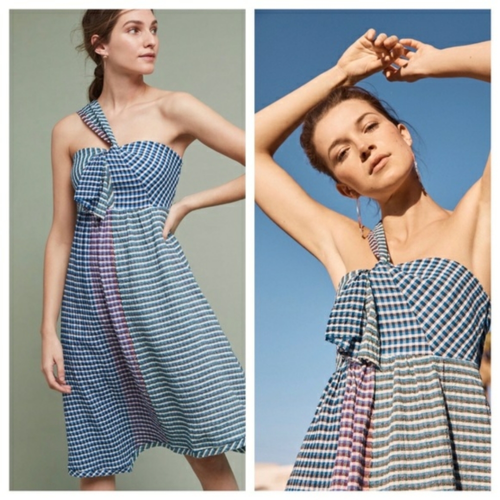 ANTHROPOLOGIE Maeve Waverly plaid dress